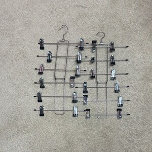 Multi-Tier Metal Hanger with Clips